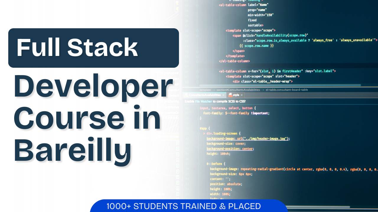 Full Stack Developer Course in Bareilly